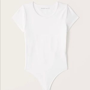 Abercrombie white short sleeve bodysuit